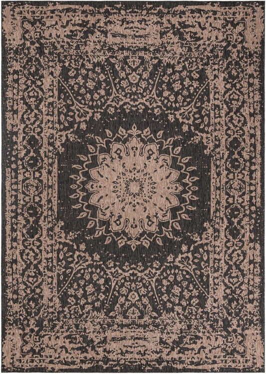 Patio Heritage Collection Area Rug -  Lafayette (Black) Rectangle Black Main