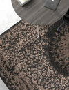 Patio Heritage Collection Area Rug -  Lafayette (Black) Rectangle Black  lifestyle 12