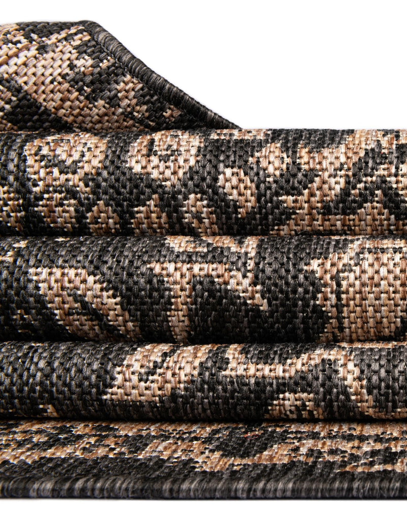 Patio Heritage Collection Area Rug -  Lafayette (Black) Rectangle Black  lifestyle 34
