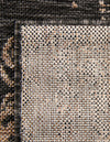 Patio Heritage Collection Area Rug -  Lafayette (Black) Rectangle Black  lifestyle 36