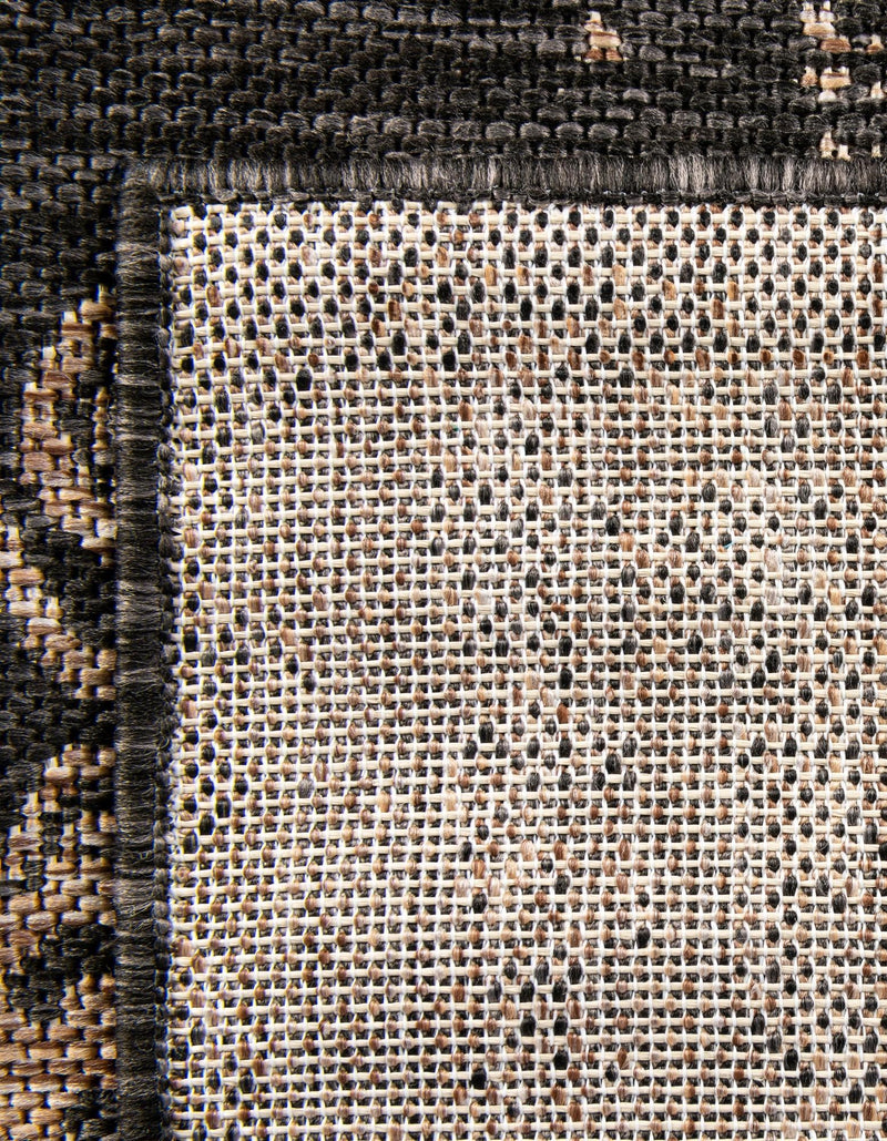 Patio Heritage Collection Area Rug -  Lafayette (Black) Rectangle Black  lifestyle 36