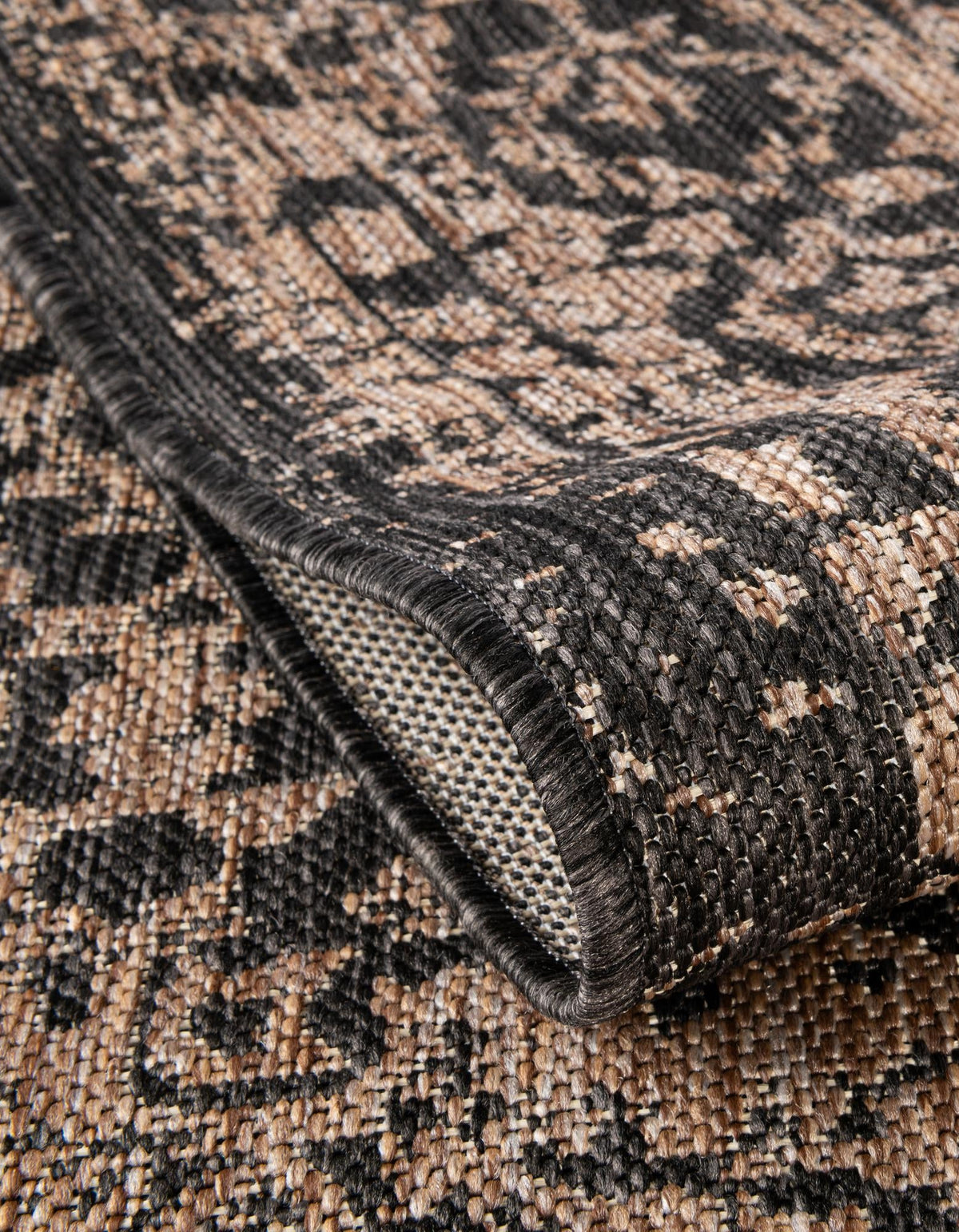 Patio Heritage Collection Area Rug -  Lafayette (Black) Square Black  lifestyle 33