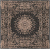 Patio Heritage Collection Area Rug -  Lafayette (Black) Square Black  lifestyle 46