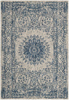 Patio Heritage Collection Area Rug -  Lafayette (Blue) Rectangle Blue  lifestyle 2