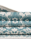 Patio Heritage Collection Area Rug -  Lafayette (Aqua) Rectangle Aqua  lifestyle 36