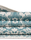 Patio Heritage Collection Area Rug -  Lafayette (Aqua) Round Aqua  lifestyle 53