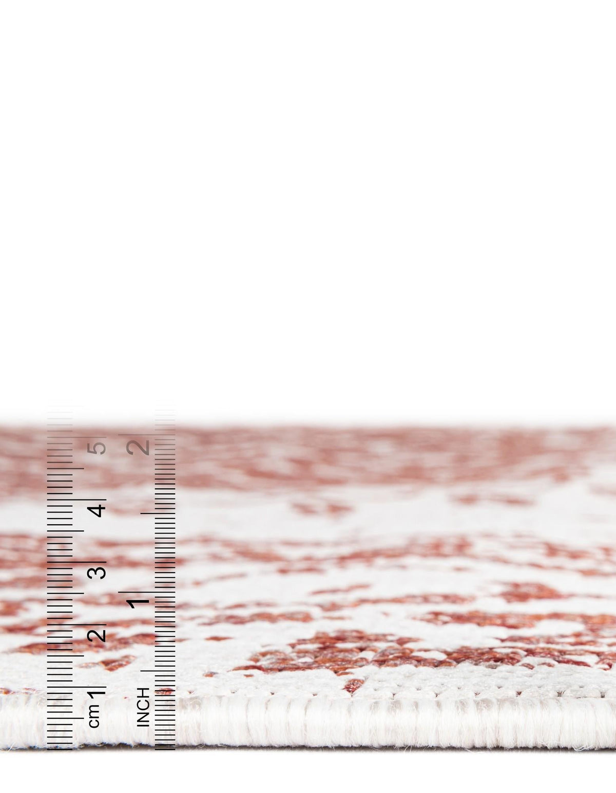 Patio Heritage Collection Area Rug -  Lafayette (Rust Red) Square Rust Red  lifestyle 88