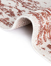 Patio Heritage Collection Area Rug -  Lafayette (Rust Red) Round Rust Red  lifestyle 49