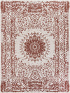 Patio Heritage Collection Area Rug -  Lafayette (Rust Red) Rectangle Rust Red  lifestyle 2