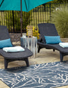 Seaside Haven Rugs Collection Area Rug -  Pebblestone Rectangle Blue  lifestyle 16