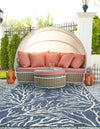 Seaside Haven Rugs Collection Area Rug -  Pebblestone Rectangle Blue  lifestyle 24