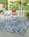 Seaside Haven Rugs Collection Area Rug -  Pebblestone Rectangle Blue  lifestyle 28
