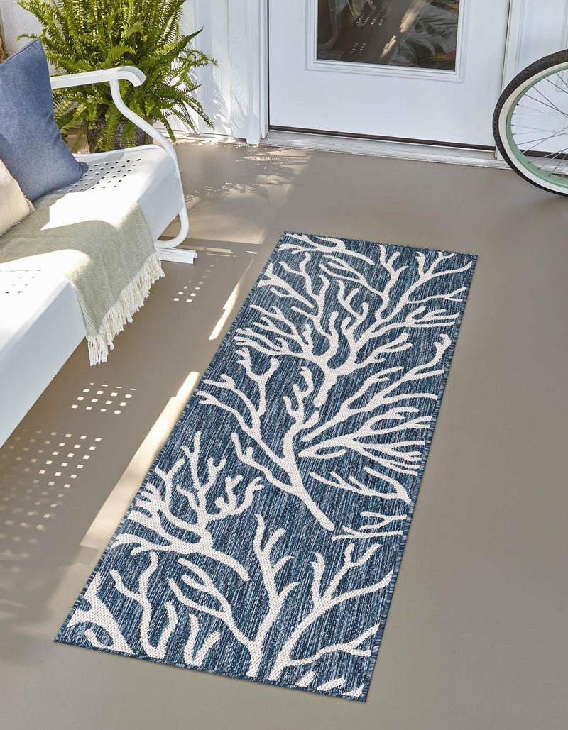 Seaside Haven Rugs Collection Area Rug -  Pebblestone Runner Blue  lifestyle 71