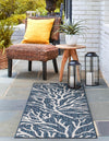 Seaside Haven Rugs Collection Area Rug -  Pebblestone Runner Blue  lifestyle 91