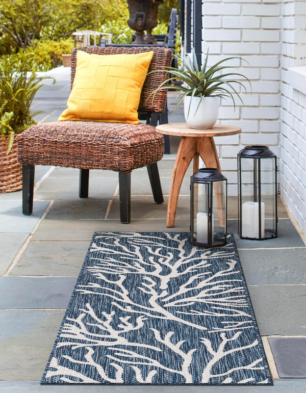 Seaside Haven Rugs Collection Area Rug -  Pebblestone Runner Blue  lifestyle 91