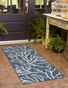 Seaside Haven Rugs Collection Area Rug -  Pebblestone Runner Blue  lifestyle 131