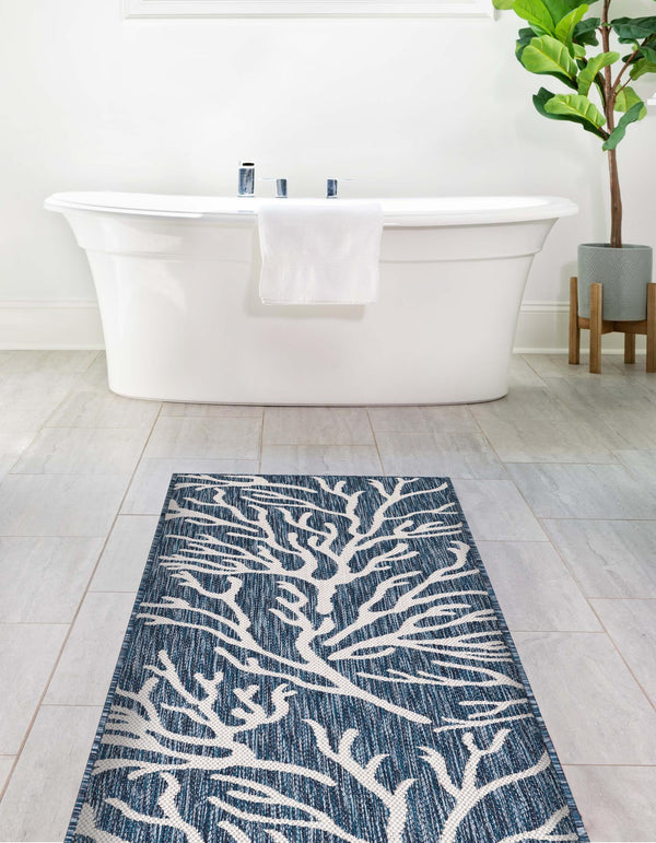 Seaside Haven Rugs Collection Area Rug -  Pebblestone Runner Blue  lifestyle 141