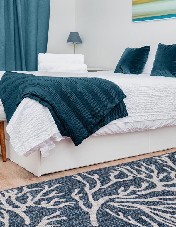Seaside Haven Rugs Collection Area Rug -  Pebblestone Runner Blue  lifestyle 161