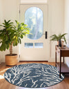 Seaside Haven Rugs Collection Area Rug -  Pebblestone Round Blue  lifestyle 4