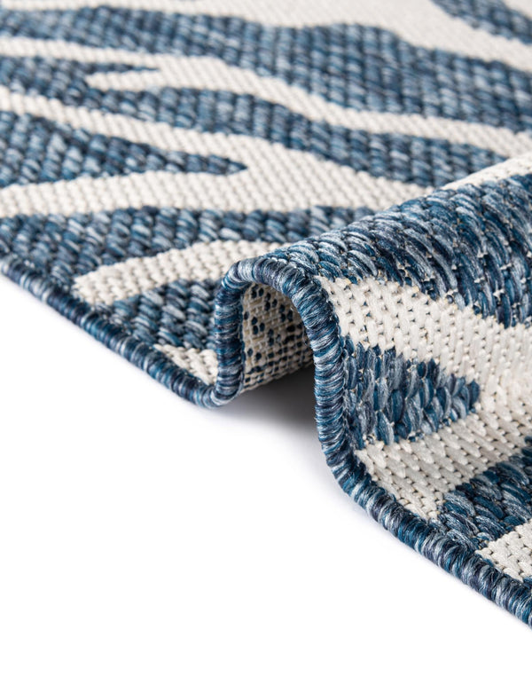 Seaside Haven Rugs Collection Area Rug -  Pebblestone Round Blue  lifestyle 17