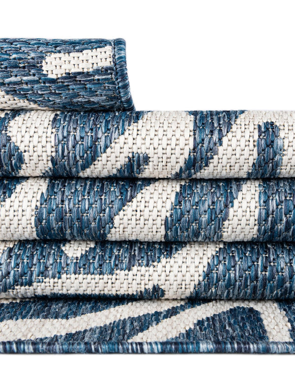 Seaside Haven Rugs Collection Area Rug -  Pebblestone Round Blue  lifestyle 21