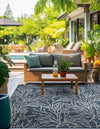 Seaside Haven Rugs Collection Area Rug -  Pebblestone Square Blue  lifestyle 75