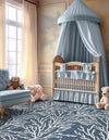 Seaside Haven Rugs Collection Area Rug -  Pebblestone Square Blue  lifestyle 87