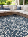 Seaside Haven Rugs Collection Area Rug -  Pebblestone Square Blue  lifestyle 99