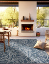 Seaside Haven Rugs Collection Area Rug -  Pebblestone Square Blue  lifestyle 123