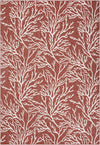 Seaside Haven Rugs Collection Area Rug -  Pebblestone Rectangle Rust Red Main