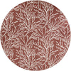Seaside Haven Rugs Collection Area Rug -  Pebblestone Round Rust Red Main