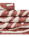 Seaside Haven Rugs Collection Area Rug -  Pebblestone Rectangle Rust Red  lifestyle 24