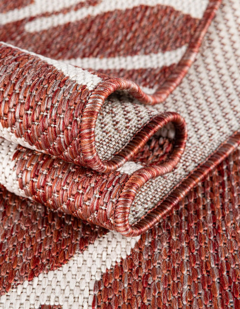 Seaside Haven Rugs Collection Area Rug -  Pebblestone Rectangle Rust Red  lifestyle 28