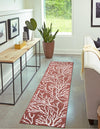Seaside Haven Rugs Collection Area Rug -  Pebblestone Runner Rust Red  lifestyle 123