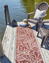 Seaside Haven Rugs Collection Area Rug -  Pebblestone Runner Rust Red  lifestyle 133