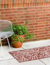 Seaside Haven Rugs Collection Area Rug -  Pebblestone Runner Rust Red  lifestyle 153