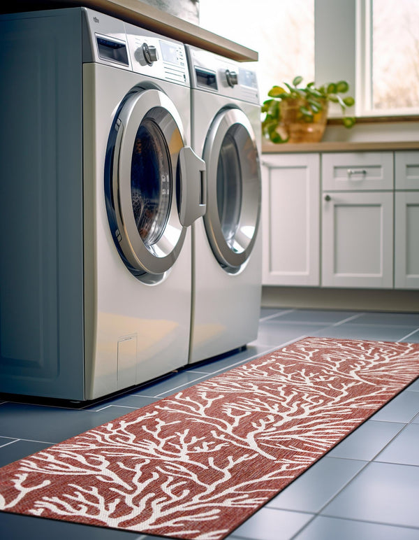 Seaside Haven Rugs Collection Area Rug -  Pebblestone Runner Rust Red  lifestyle 163