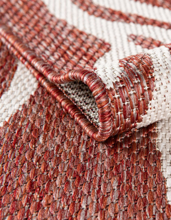 Seaside Haven Rugs Collection Area Rug -  Pebblestone Round Rust Red  lifestyle 12