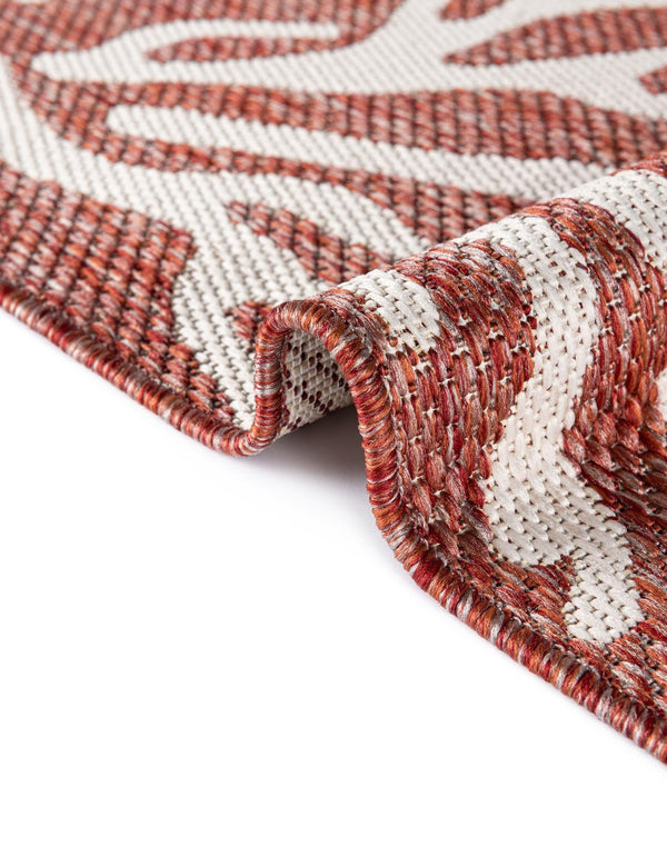 Seaside Haven Rugs Collection Area Rug -  Pebblestone Round Rust Red  lifestyle 16