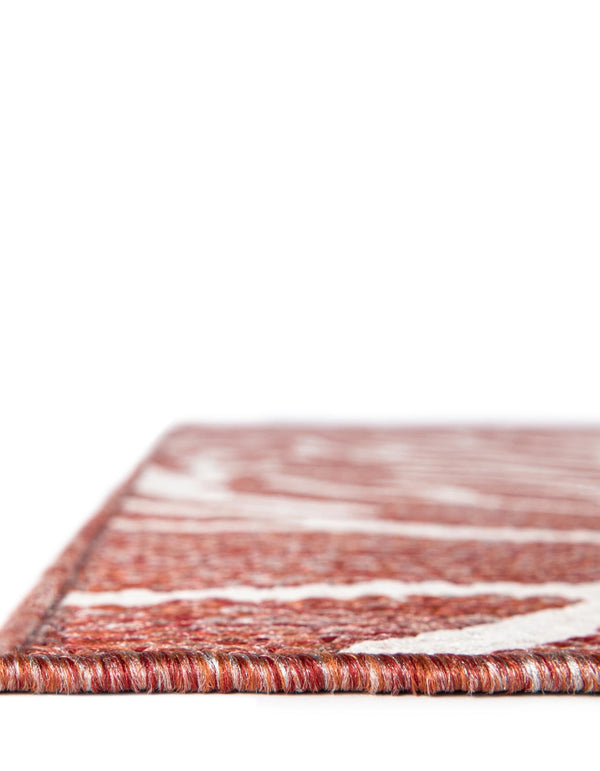 Seaside Haven Rugs Collection Area Rug -  Pebblestone Square Rust Red  lifestyle 13
