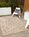 Seaside Haven Rugs Collection Area Rug -  Pebblestone Rectangle Taupe  lifestyle 0
