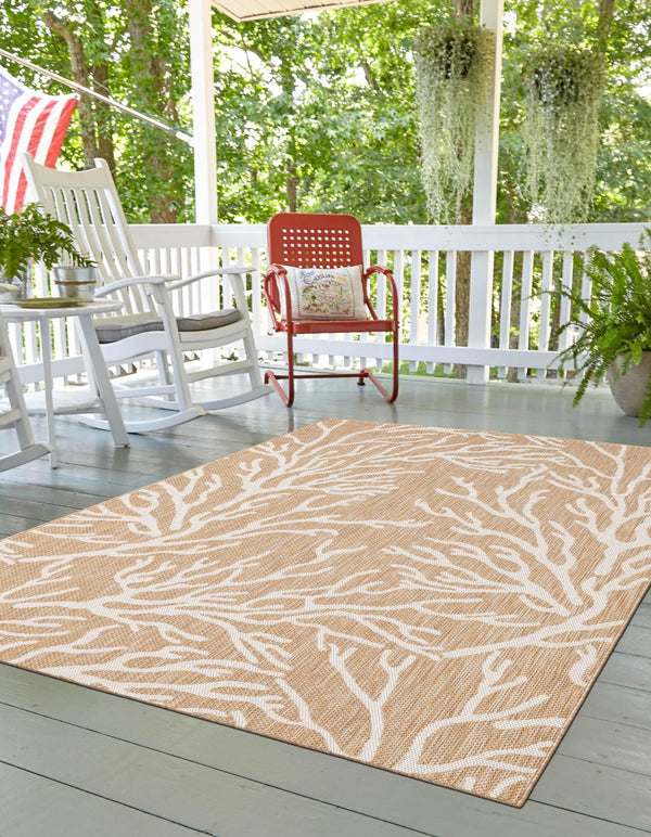 Seaside Haven Rugs Collection Area Rug -  Pebblestone Rectangle Taupe  lifestyle 8