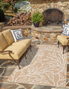 Seaside Haven Rugs Collection Area Rug -  Pebblestone Rectangle Taupe  lifestyle 9