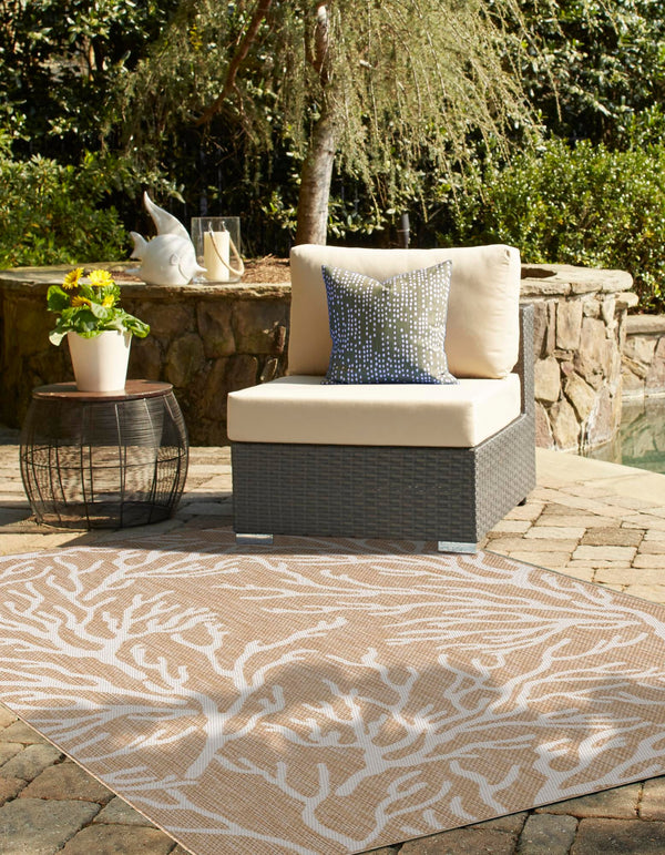 Seaside Haven Rugs Collection Area Rug -  Pebblestone Rectangle Taupe  lifestyle 10