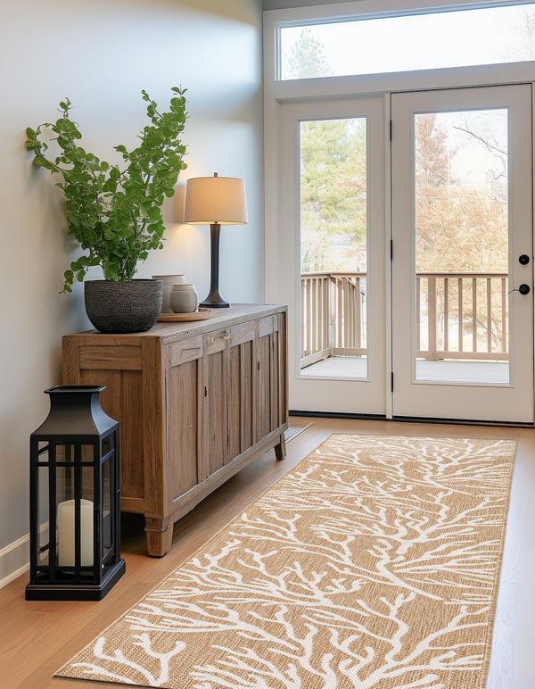 Seaside Haven Rugs Collection Area Rug -  Pebblestone Runner Taupe  lifestyle 2