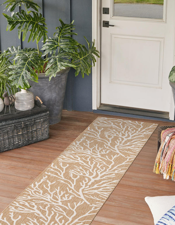 Seaside Haven Rugs Collection Area Rug -  Pebblestone Runner Taupe  lifestyle 3