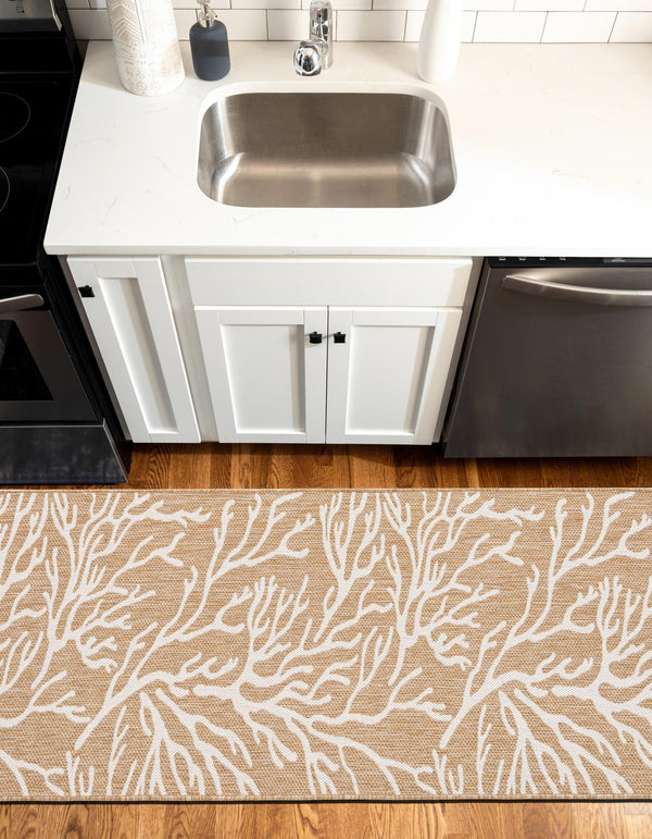 Seaside Haven Rugs Collection Area Rug -  Pebblestone Runner Taupe  lifestyle 4