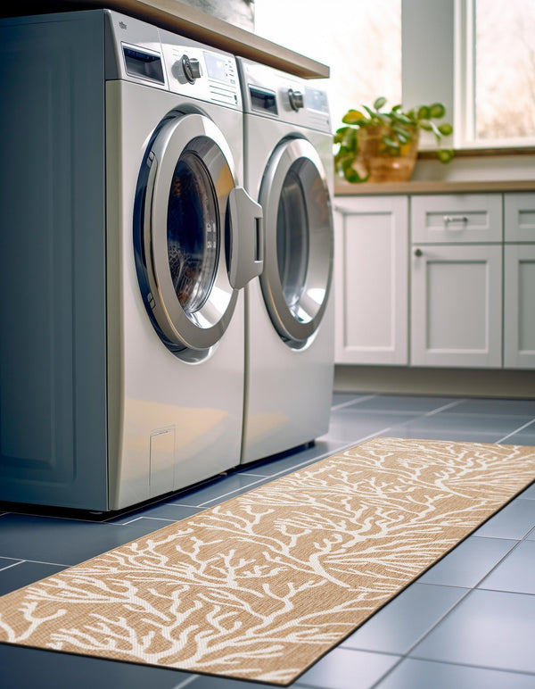 Seaside Haven Rugs Collection Area Rug -  Pebblestone Runner Taupe  lifestyle 6