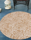 Seaside Haven Rugs Collection Area Rug -  Pebblestone Round Taupe  lifestyle 0