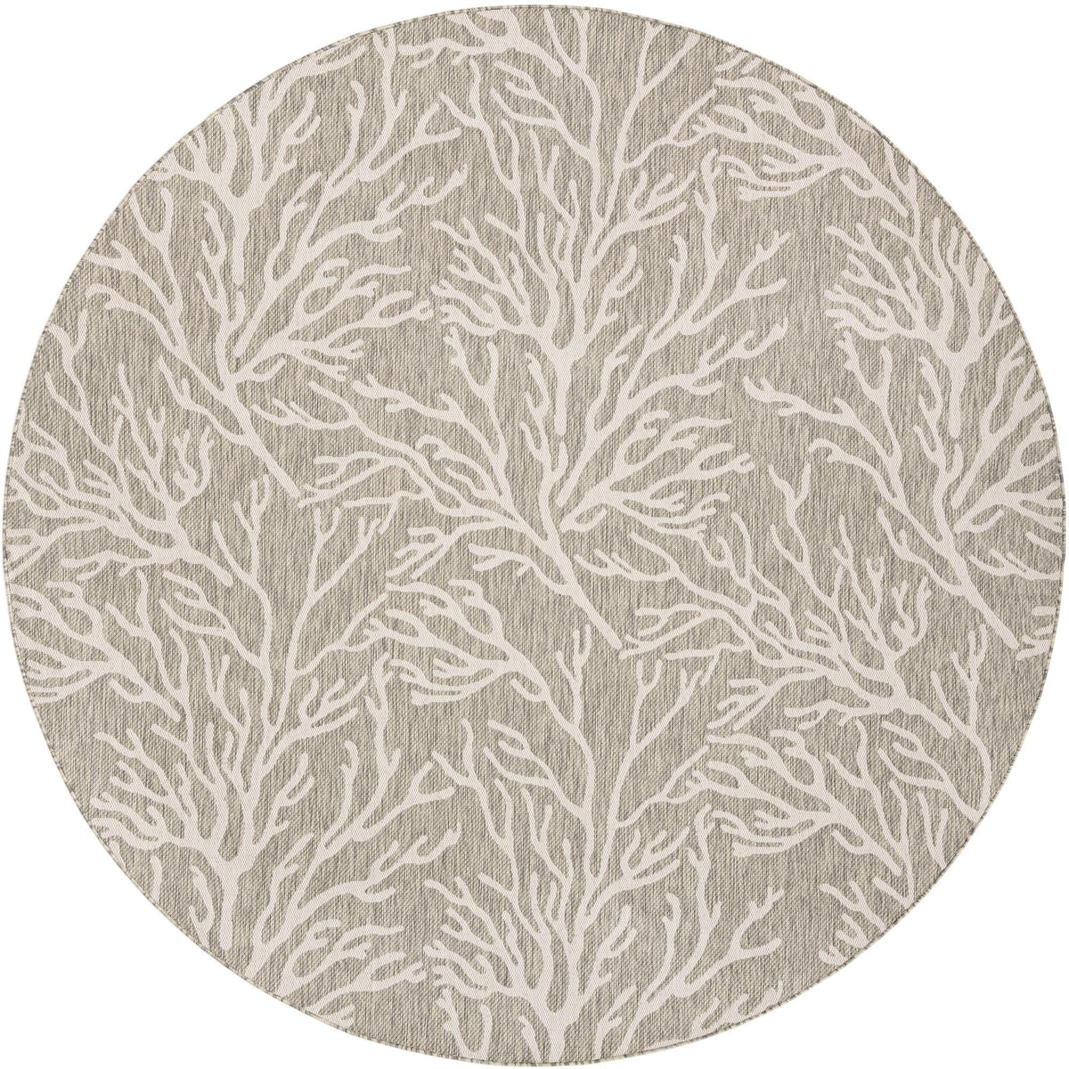 Seaside Haven Rugs Collection Area Rug -  Pebblestone Round Gray  lifestyle 81